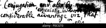 . Inglese: Fleuron dal libro: una breve introduzione della grammatica generalmente ad essere utilizzato; compilate ed esposte all'educazione di tutti coloro che intendono raggiungere la conoscenza della lingua latina. A cui si aggiungono le osservazioni utili a titolo di commento di antica e tardo grammatiche. 204 una breve introduzione della grammatica generalmente ad essere utilizzato; compilate ed esposte all'educazione di tutti coloro che intendono raggiungere la conoscenza Fleuron T155316-57 Foto Stock