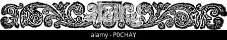 . Inglese: Fleuron dal libro: una breve vista della storia inglese: con riflessi politici, storici, civili, fisici e morali; su i regni dei Re; i loro caratteri e modi; la loro successione al trono, e tutti gli altri incidenti di notevole per la rivoluzione del 1688. Disegnata da authentick memorie e manoscritti. La terza edizione, con aggiunte. Da Bevill Higgons, dell'Middle-Temple, Esq; 205 una breve vista della storia Inglese- con riflessioni Fleuron politico T107088-32 Foto Stock