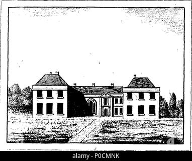 . Inglese: Fleuron dal libro: un sondaggio dello stato attuale della Chiesa Aspeden, Herts. Giugno 1793. 216 Un sondaggio dello stato attuale della Chiesa Aspeden, Herts. Giugno 1793. Fleuron T006297-5 Foto Stock