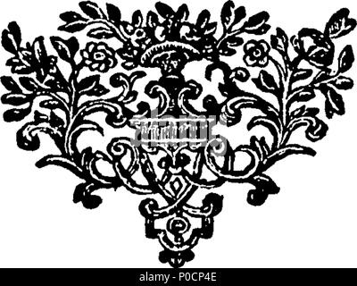 . Inglese: Fleuron dal libro: un'indagine sulla natura, ordine e governo delle api, quelle istruttivo e insetti utili. Con un nuovo, semplice ed efficace metodo per preservare la loro non solo nelle colonie, ma alveari comuni. Un segreto sconosciuto ai secoli passati, e ora pubblicato a beneficio dell'umanità. Scritto su di osservazione e di esperienza, dal reverendo Sig. Giovanni Thorley, di Castellammare di Stabia. 314 Un'indagine sulla natura, ordine e governo delle api, quelle istruttivo e insetti utili Fleuron n009214-16 Foto Stock