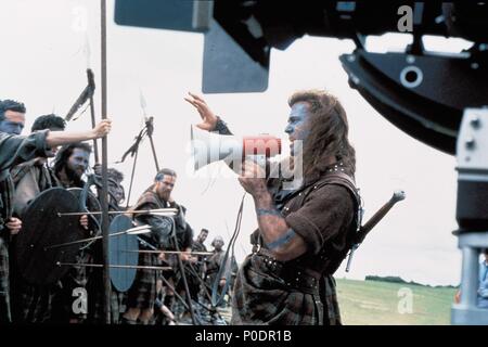 Pellicola originale titolo: BRAVEHEART. Titolo inglese: BRAVEHEART. Regista: Mel Gibson. Anno: 1995. Stelle: Mel Gibson. Credito: 20TH CENTURY FOX / Album Foto Stock