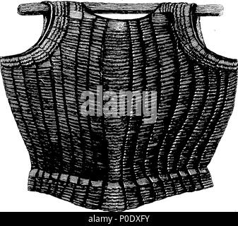 . Inglese: Fleuron dal libro: un trattato su antiche armature e armi, illustrato da piastre preso dalla corazza originale nella Torre di Londra e altri arsenali, musei e armadi. Da Francis Grose, Esq. F. A. S. 233 una dissertazione su antiche armature e armi Fleuron T083280-42 Foto Stock