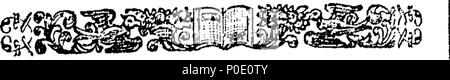 . Inglese: Fleuron dal libro: una vista del principal deistical scrittori del passato e presente secolo. Vol. II. Contenente le osservazioni sulla Sig. Hume di saggi filosofici; e una difesa naturale e la religione rivelata, contro i tentativi effettuati su entrambi nelle opere postume della fine del Signore il visconte Bolingbroke. Con una conclusione, in un indirizzo di Deists e professata cristiani. Da John Leland, D.D. 243 Una vista del principal deistical scrittori del passato e presente secolo Fleuron T140688-23 Foto Stock
