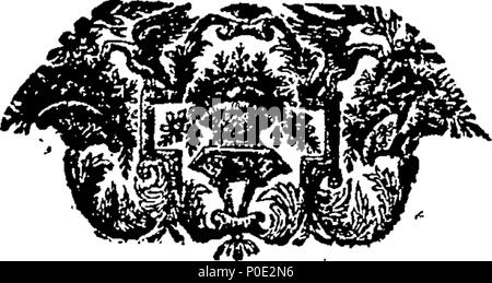 . Inglese: Fleuron dal libro: una convalida della Sacra Bibbia, in cui gli argomenti e le obiezioni contro la divina originale, purezza e integrità della scrittura, sono proposti e considerato. Da Samuele Mather, A.M. 246 una convalida della Sacra Bibbia Fleuron T077812-62 Foto Stock