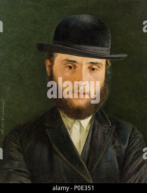 . Inglese: Talmud studente. Olio su pannello, 26 × 21 cm. Firmato. . Entro e non oltre il 1921 51 Isidor Kaufmann-Talmud studente Foto Stock