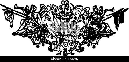 . Inglese: Fleuron dal libro: una copia autentica della carta di Havering-Atte-Bower, in Essex. Da Re Edoardo il quarto. Rinnovare'd nell'anno. 5 Edward IV. 7 Enrico VII. 2 Henry VIII. 1 Maria. 1 Elizabeth. 2 Jacobus. 7 Carolus I. 16 Carolus II. 240 una copia autentica della carta di Havering-Atte-Bower, in Essex Fleuron T180738-5 Foto Stock