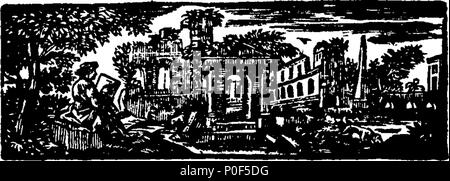 . Inglese: Fleuron dal libro: un trattato sul funzionamento elevato per la pietra con XVII. rame-piastre. Da William Cheselden chirurgo di San Thomas Hospital di Southwark, e F. R. S. 236 un trattato sul funzionamento elevato per la pietra con XVII Fleuron T061951-8 Foto Stock