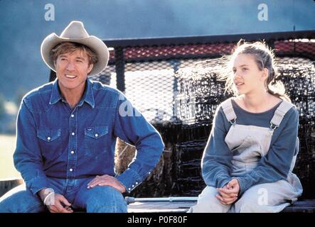 Pellicola originale titolo: IL CAVALLO WHISPERER. Titolo inglese: il cavallo WHISPERER. Regista: Robert Redford. Anno: 1998. Stelle: Scarlett Johansson; Robert Redford. Credito: Touchstone Pictures / Album Foto Stock