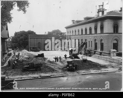 Vista Settembre 26, 1935, guardando ad ovest da Cherokee Street. - Foto Stock