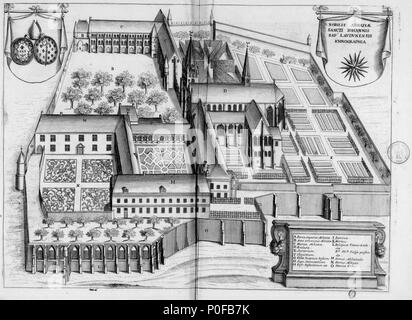 . Français : Planche gravée du 17ème siècle représentant l'abbaye Saint-Jean-Baptiste de Laon, dans le livre Monasticon Gallicanum. . Il XVII secolo. Michel Germain (1645-1694) nomi alternativi Dom Michel Germain; Dom Germain Descrizione francese monaco erudito e storico della data di nascita e morte 28 Agosto 1645 23 gennaio 1694 Luogo di nascita Péronne competente controllo : Q3309745 VIAF:?ISNI 24611609:?0000 0001 2099 9200 LCCN:?n88605954 GND:?119148676 SUDOC:?02816668X WorldCat Achille Peigné-Delacourt (1797-1881) Descrizione archeologo francese e storico Data di nascita/dea Foto Stock