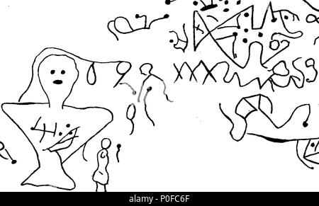 . Inglese: Fleuron dal libro: account di un antient iscrizione in Nord America. Dal Rev. Michael Lort, D.D.V.P.A.S. 258 conto di un antient iscrizione in Nord America. Dal Rev. Michael Lort, D.D.V.P.A.S. Fleuron T121262-4 Foto Stock