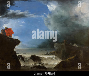 . Inglese: Jan Asselijn (c.1610-1652), la violazione di San Anthony's Dike in Amsterdam, 1651. Il dipinto è stato acquisito dal Rijksmuseum Amsterdam al TEFAF 2015. . 23 marzo 2015, 08:52:54. Jan Asselijn (CA) 1610-1652 12 Jan Asselijn - De dijkdoorbraak van de Sint Anthonisdijk in Amsterdam Foto Stock