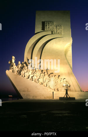 1993 MONUMENTO STORICO AI NAVIGATORI SCOPERTE PRINCIPE ENRICO IL NAVIGATORE (©COTTINELLI TELMO & DE ALMEIDA 1960) LISBONA PORTOGALLO Foto Stock