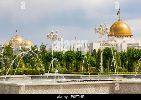 Palazzo del Presidente, Aşgabat, Turkmenistan Foto Stock