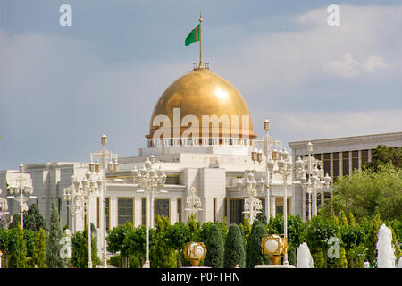Palazzo del Presidente, Aşgabat, Turkmenistan Foto Stock