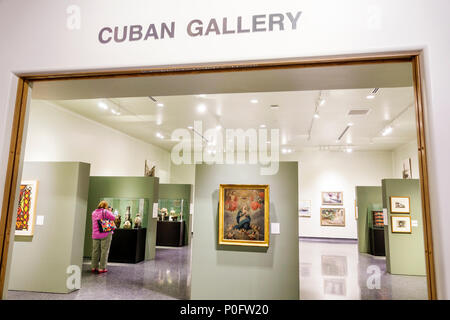 Daytona Beach Florida, Museo delle Arti e delle Scienze, interno, ala ovest, galleria del Museo della Fondazione Cubana, FL170730045 Foto Stock