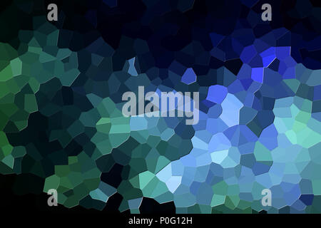 Abstract background moderno con disegno geometrico da vari verde e blu di poligoni e triangoli Foto Stock