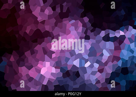 Abstract background moderno con disegno geometrico da vari colori rosa e blu di poligoni e triangoli Foto Stock