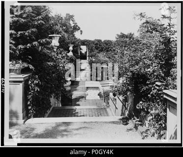 Saldare, Larz Anderson House, 151 Newton Street, Brookline, Massachusetts. Giardino italiano scala Foto Stock