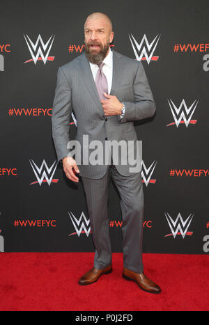 A nord di Hollywood, CA, Stati Uniti d'America. Il 6 giugno, 2018. 06 Giugno 2018 - a nord di Hollywood, California - Paolo ''Triple H'' Levesque. WWE FYC evento tenutosi a Saban Media Center presso la Accademia di televisione. Credito foto: F. Sadou/AdMedia Credito: F. Sadou/AdMedia/ZUMA filo/Alamy Live News Foto Stock