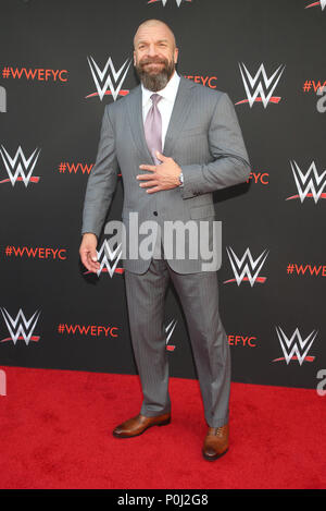 A nord di Hollywood, CA, Stati Uniti d'America. Il 6 giugno, 2018. 06 Giugno 2018 - a nord di Hollywood, California - Paolo ''Triple H'' Levesque. WWE FYC evento tenutosi a Saban Media Center presso la Accademia di televisione. Credito foto: F. Sadou/AdMedia Credito: F. Sadou/AdMedia/ZUMA filo/Alamy Live News Foto Stock