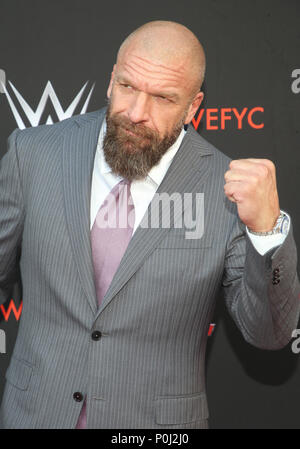 A nord di Hollywood, CA, Stati Uniti d'America. Il 6 giugno, 2018. 06 Giugno 2018 - a nord di Hollywood, California - Paolo ''Triple H'' Levesque. WWE FYC evento tenutosi a Saban Media Center presso la Accademia di televisione. Credito foto: F. Sadou/AdMedia Credito: F. Sadou/AdMedia/ZUMA filo/Alamy Live News Foto Stock