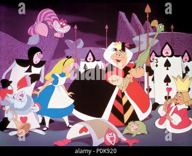 Pellicola originale titolo: Alice nel paese delle meraviglie. Titolo inglese: Alice nel paese delle meraviglie. Regista: CLYDE GERONIMI,; WILFRED JACKSON; HAMILTON LUSKE. Anno: 1951. Credito: Walt Disney Pictures / Album Foto Stock