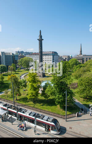 St Andrew Square nel centro di Edinburgo Foto Stock
