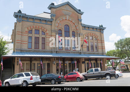 Stafford storica Opera House. Columbus City in Colorado County nel sud-est della Texas, Stati Uniti Foto Stock