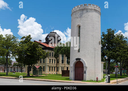 Accampati Memorial Museum e Veterani Hall. Columbus City in Colorado County nel sud-est della Texas, Stati Uniti Foto Stock