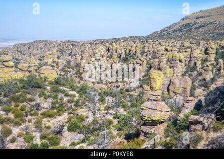 Vista dal punto di Massai. Chiricahua National Monument, Willcox, Arizona. Foto Stock