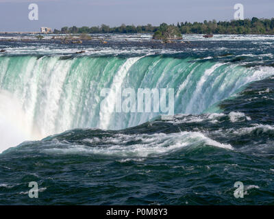 Cascate Horseshoe, Niagara Falls come visto da Ontario, Canada lato Foto Stock