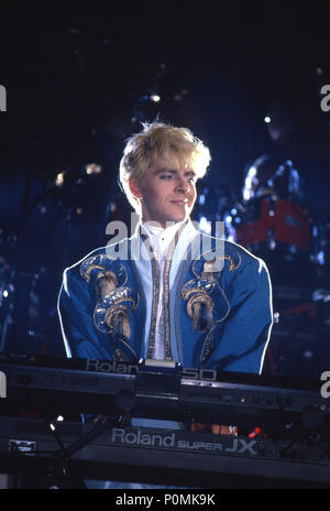 Duran Duran a Wembley Arena 1983: Nick Rhodes Foto Stock