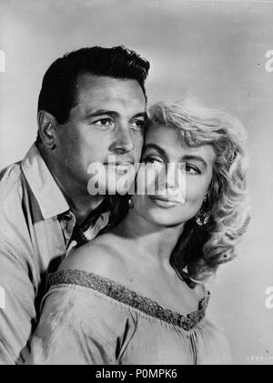 Pellicola originale titolo: L'ultimo tramonto. Titolo inglese: l'ultimo tramonto. Regista: robert ALDRICH. Anno: 1961. Stelle: Rock Hudson; Dorothy Malone. Credito: Universal Pictures / Album Foto Stock