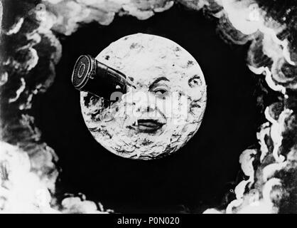 Pellicola originale titolo: Le Voyage dans la LUNE. Titolo inglese: viaggio verso la luna. Regista: Georges Melies. Anno: 1902. Credito: MELIES / Album Foto Stock