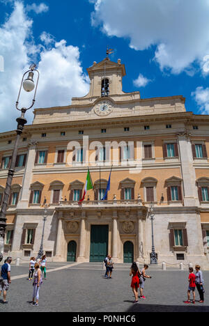 Palazzo Montecitorio, il Palazzo del Parlamento, Roma, Lazio, l'Italia, Europa Foto Stock