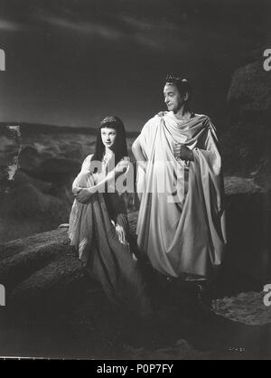 Pellicola originale titolo: Cesare e Cleopatra. Titolo inglese: Cesare e Cleopatra. Regista: GABRIEL PASCAL. Anno: 1945. Stelle: GAJUS Julius Caesar; Cleopatra VII FARAONE; Vivien Leigh; CLAUDE RAINS. Credito: United Artists / Album Foto Stock