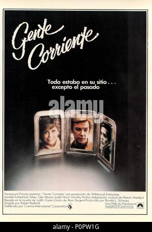 Pellicola originale titolo: la gente comune. Titolo italiano: la gente comune. Regista: Robert Redford. Anno: 1980. Credito: Paramount Pictures / Album Foto Stock