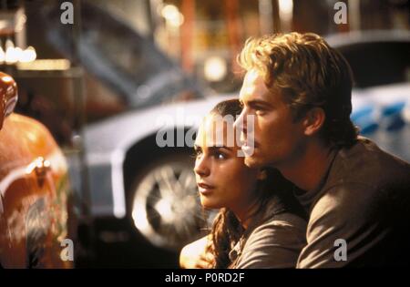 Pellicola originale titolo: veloce e furiosa, i. Titolo inglese: veloce e furiosa, i. Regista: Rob Cohen. Anno: 2001. Stelle: Paul Walker. Credito: MEDIASTREAM FILM, Neal H. MORITZ PRODUCTIONS, ORIGANL FILM / MARSHAK, BOB / Album Foto Stock