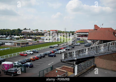 Roodee Chester Racecourse Cheshire England Regno Unito Foto Stock