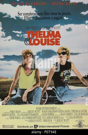 Pellicola originale titolo: THELMA & LOUISE. Titolo inglese: THELMA & LOUISE. Regista: RIDLEY SCOTT. Anno: 1991. Credito: M.G.M/PATHE / Album Foto Stock