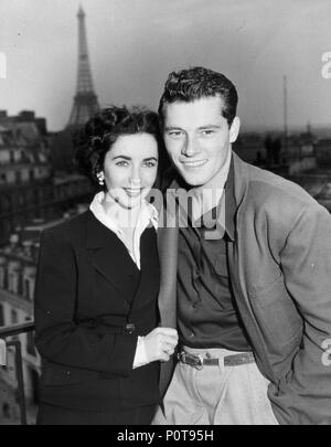 Stelle: Elizabeth Taylor; NICHOLAS CONRAD "Nicky" JR. HILTON. Foto Stock