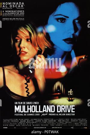 Pellicola originale titolo: MULHOLLAND DR. l. Titolo inglese: Mulholland Drive. Regista: David Lynch. Anno: 2001. Credito: L'immagine di fabbrica produzioni asimmetrico/IMMAGINARE TELEVIS / Album Foto Stock