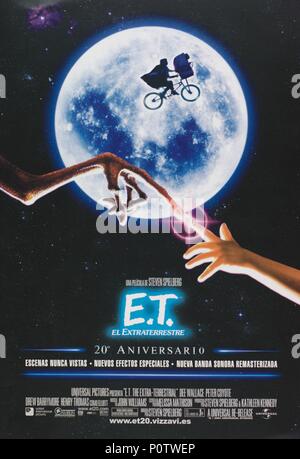 Pellicola originale titolo: E. T. La extra-terrestre. Titolo inglese: E. T. La extra-terrestre. Regista: Steven Spielberg. Anno: 1982. Credito: Universal Pictures / Album Foto Stock