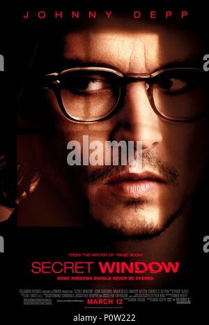 Pellicola originale titolo: Secret Window. Titolo inglese: Secret Window. Regista: David Koepp. Anno: 2004. Credito: Columbia Pictures / Album Foto Stock