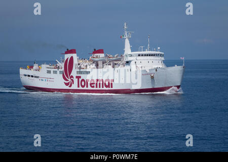 L'Italia, traghetto mediterranea nel mar Ligure Foto Stock