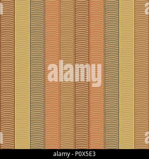 Africana tradizionale modello ornamentale. Stilizzata Seamless texture con onde. Caldo arancio e giallo per il modello di decorazione o di sfondo. Illustrazione Vettoriale