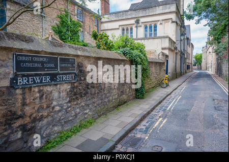 Brewer Street, Oxford, Regno Unito Foto Stock