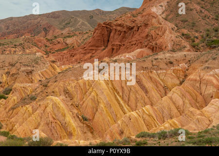 Fiaba Canyon, vicino Issyk Kul, Kirghizistan Foto Stock