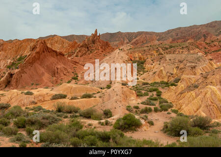 Fiaba Canyon, vicino Issyk Kul, Kirghizistan Foto Stock